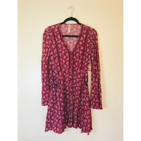 American Rag Dresses & Skirts - American Rag Cie Women's BOHO Hippie Floral Print Mini Dress, Size XS NWT